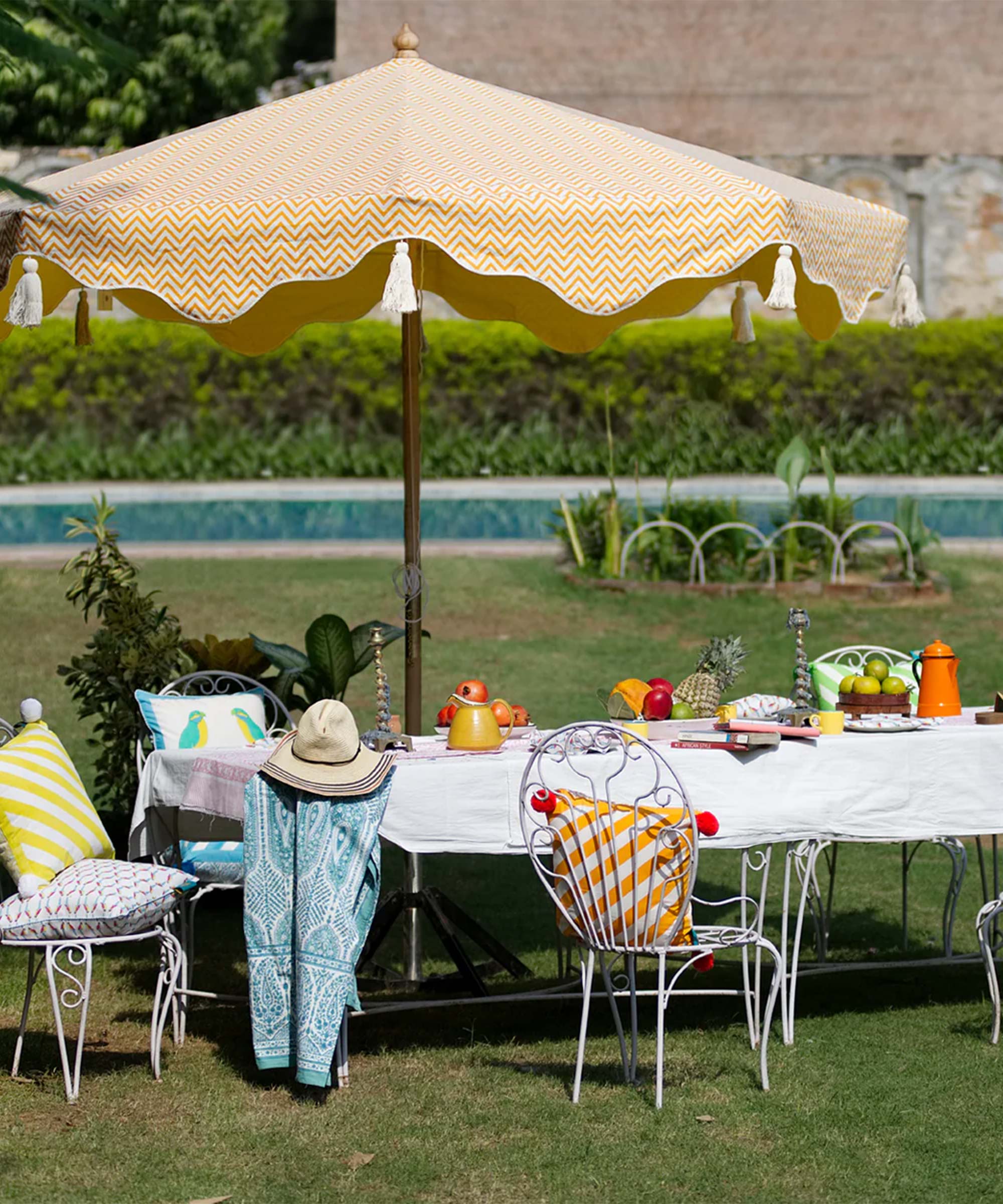 Orange Aretha Octagonal Parasol