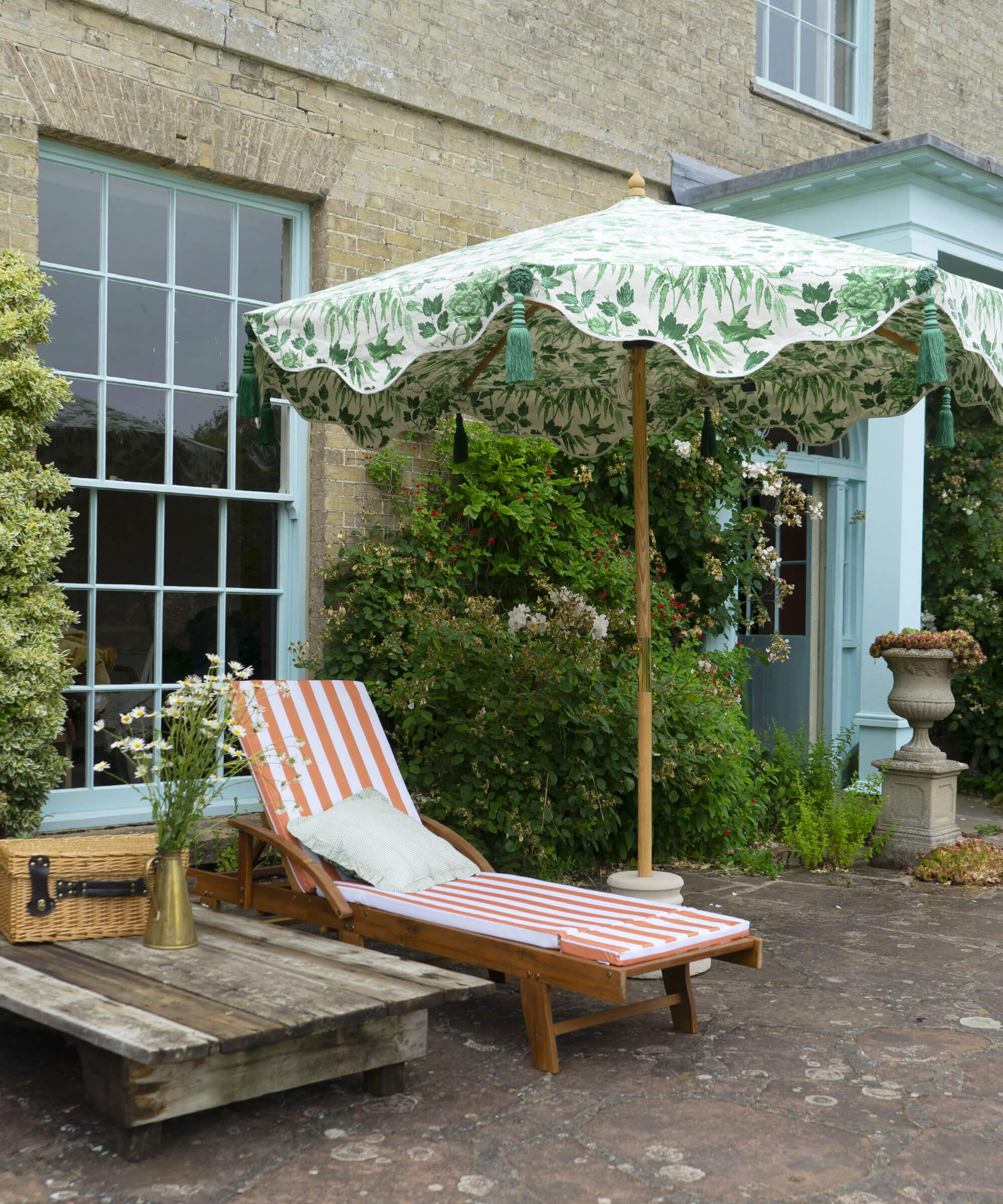 Peony Jade Octagonal Parasol - ELPC x Warner House