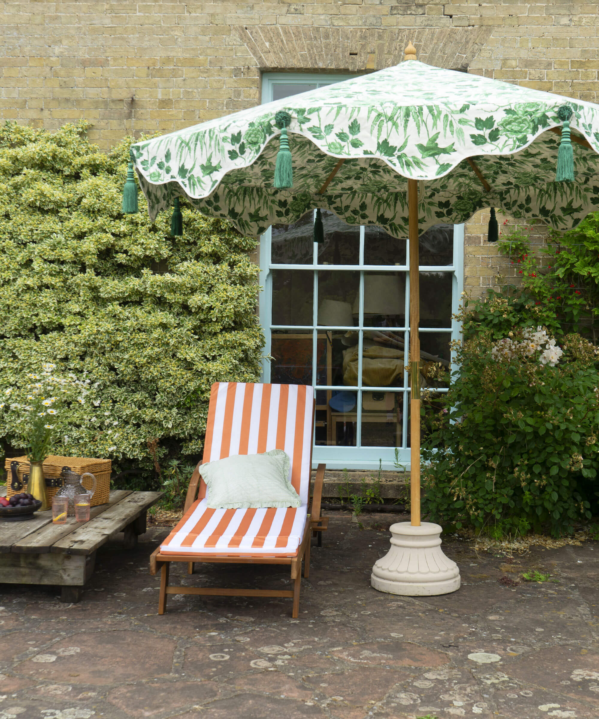 Peony Jade Octagonal Parasol - ELPC x Warner House