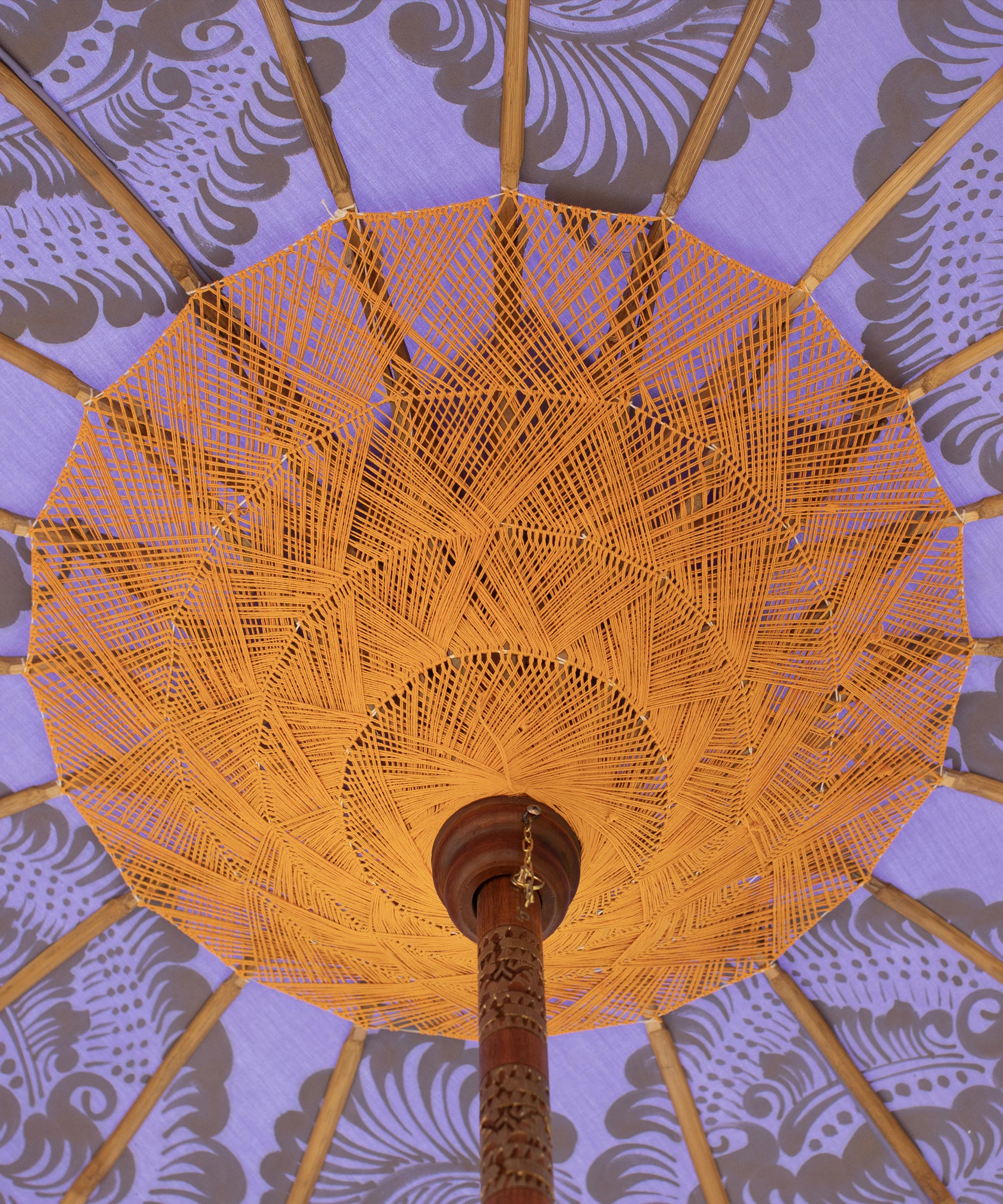 Sallie Round Bamboo Parasol