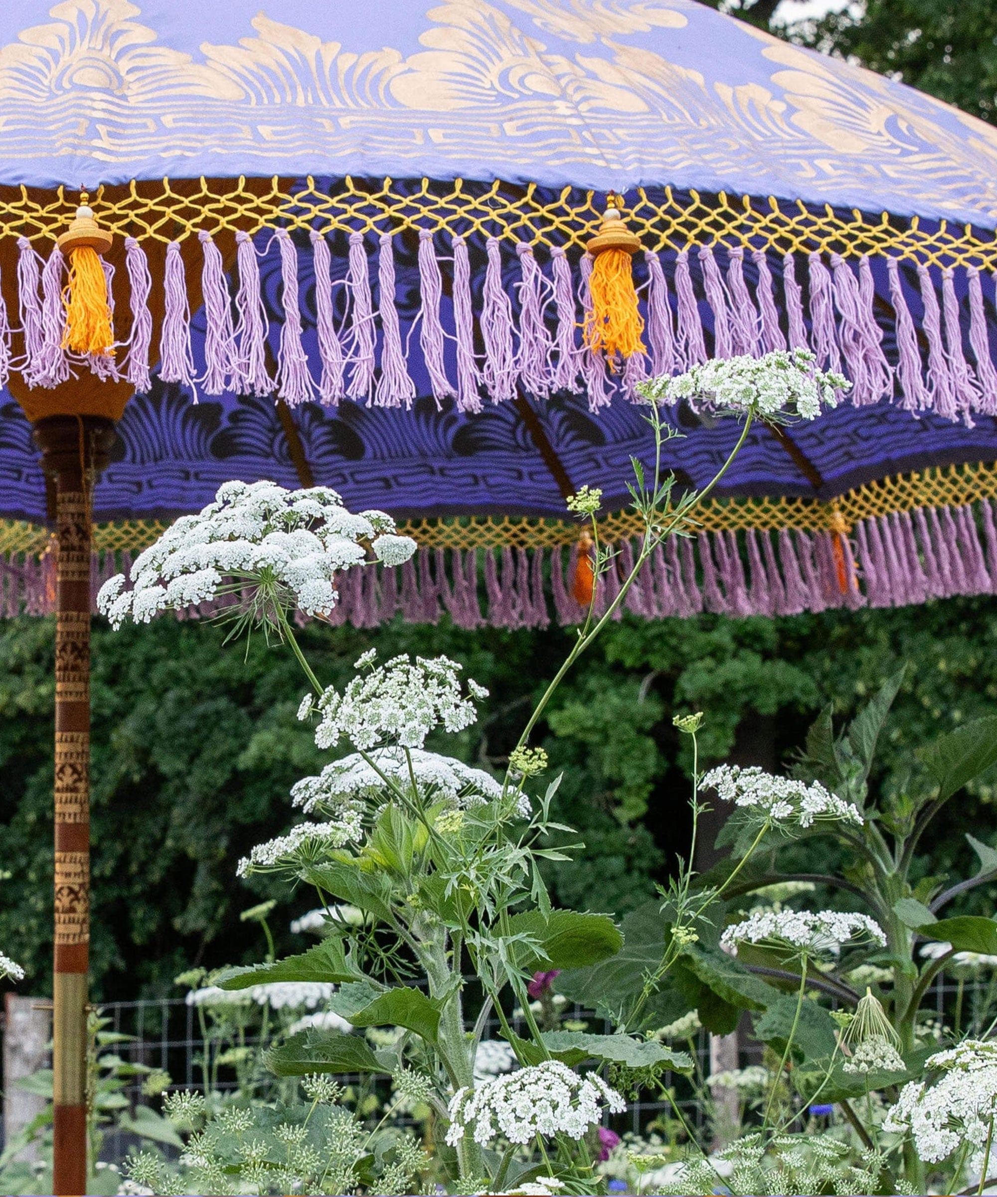 Sallie Round Bamboo Parasol