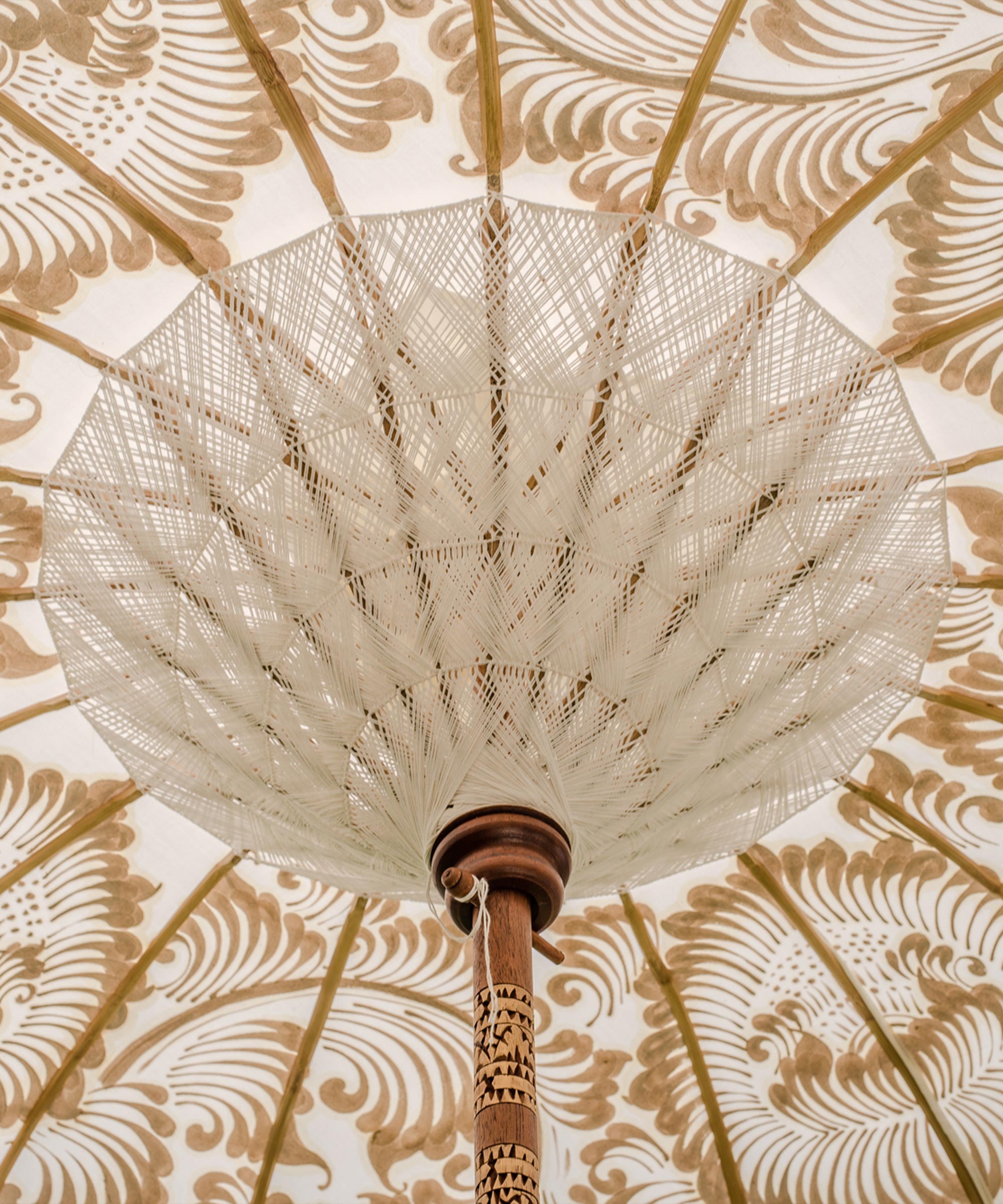 Simone Round Bamboo Parasol