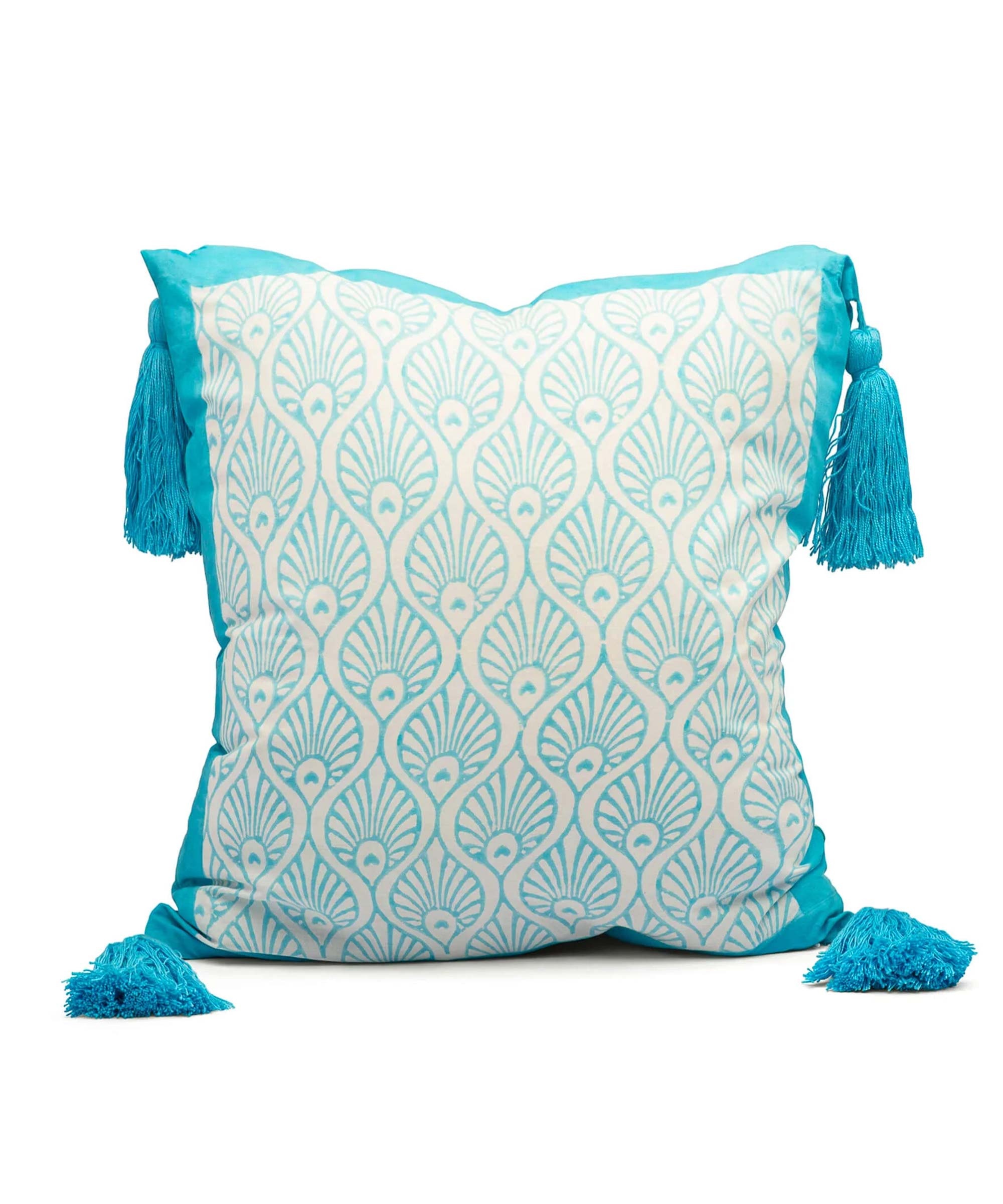 Sky Blue Suzani Cushion