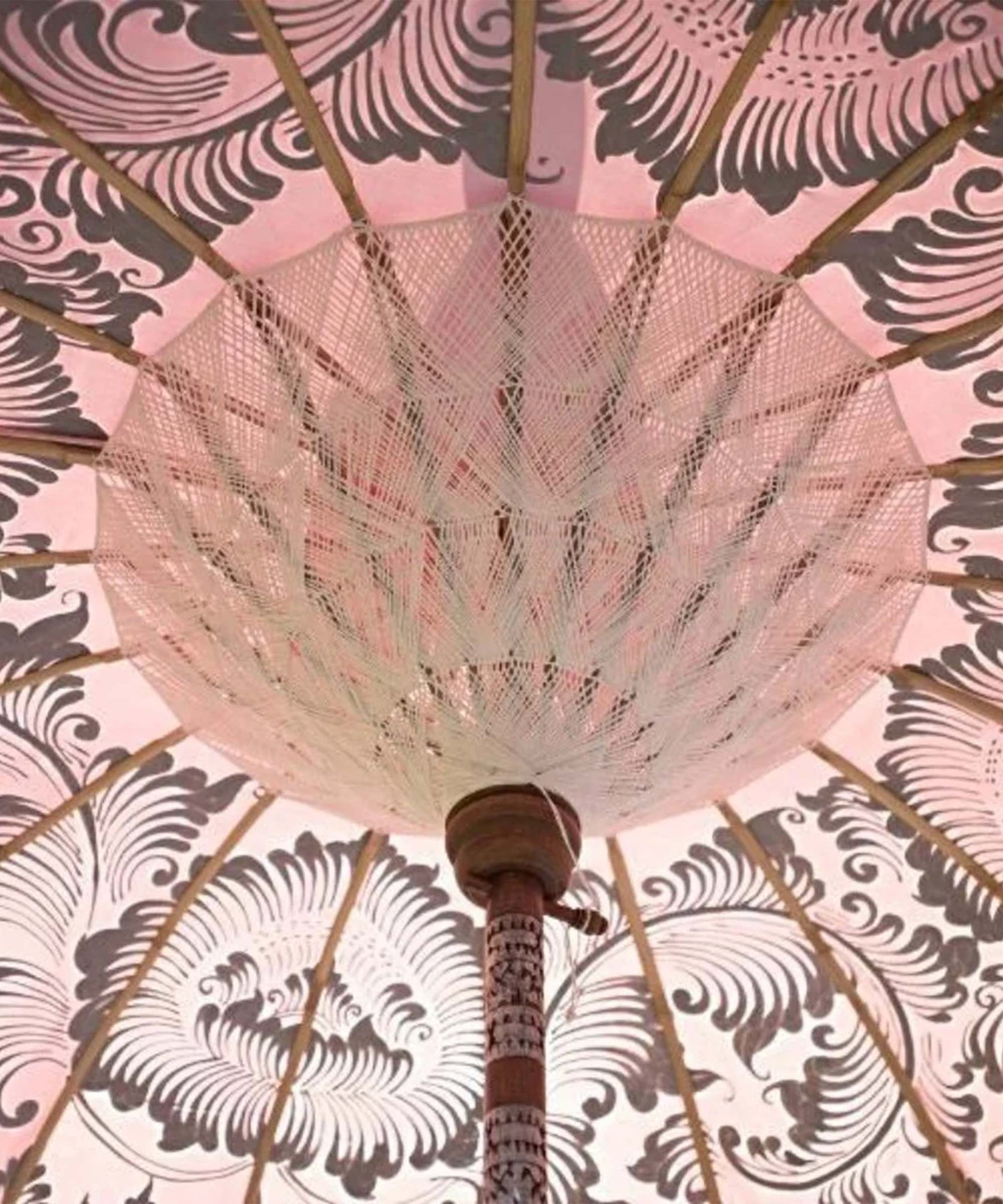 Stevie Round Bamboo Parasol