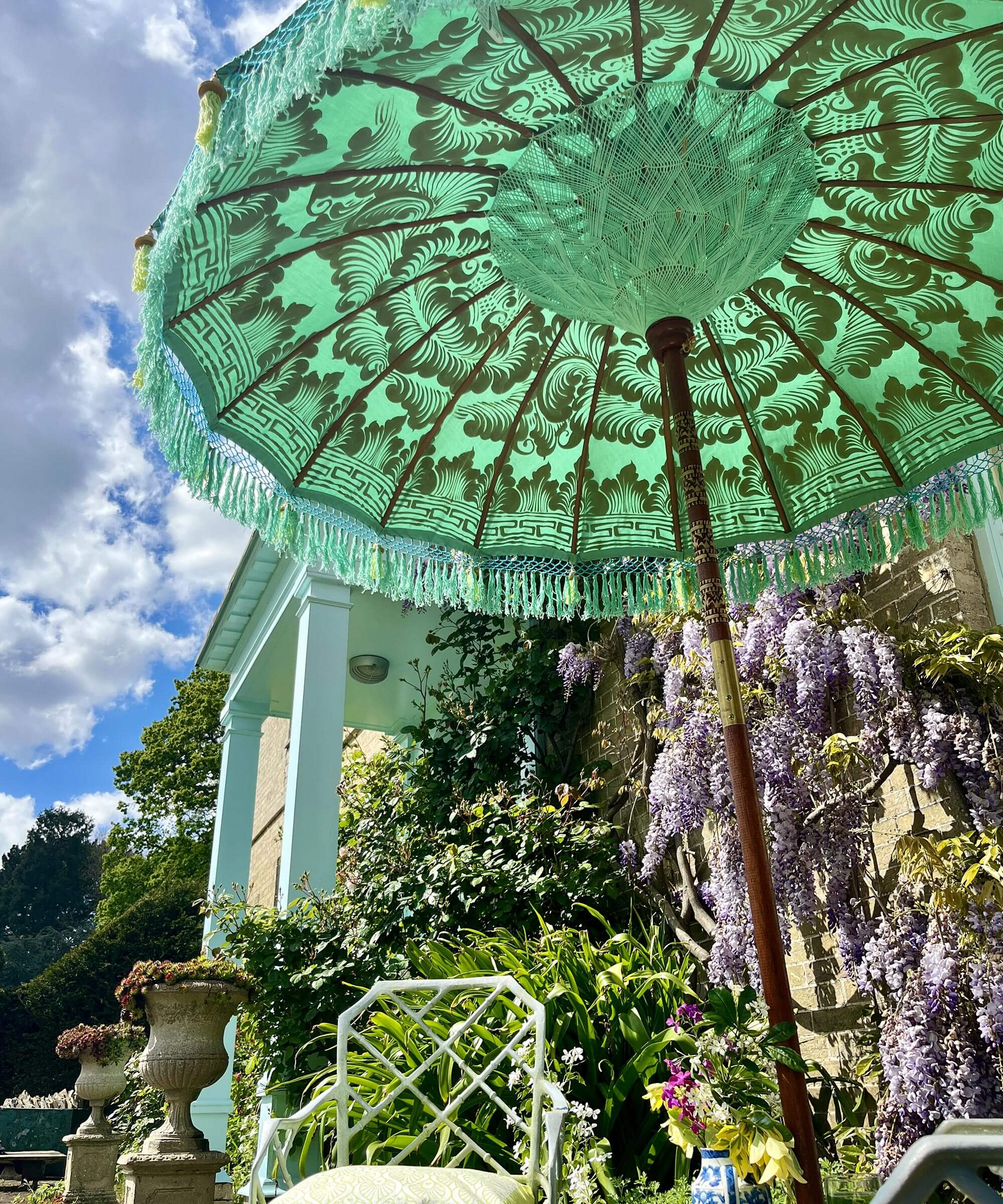 Tracy Round Bamboo Parasol