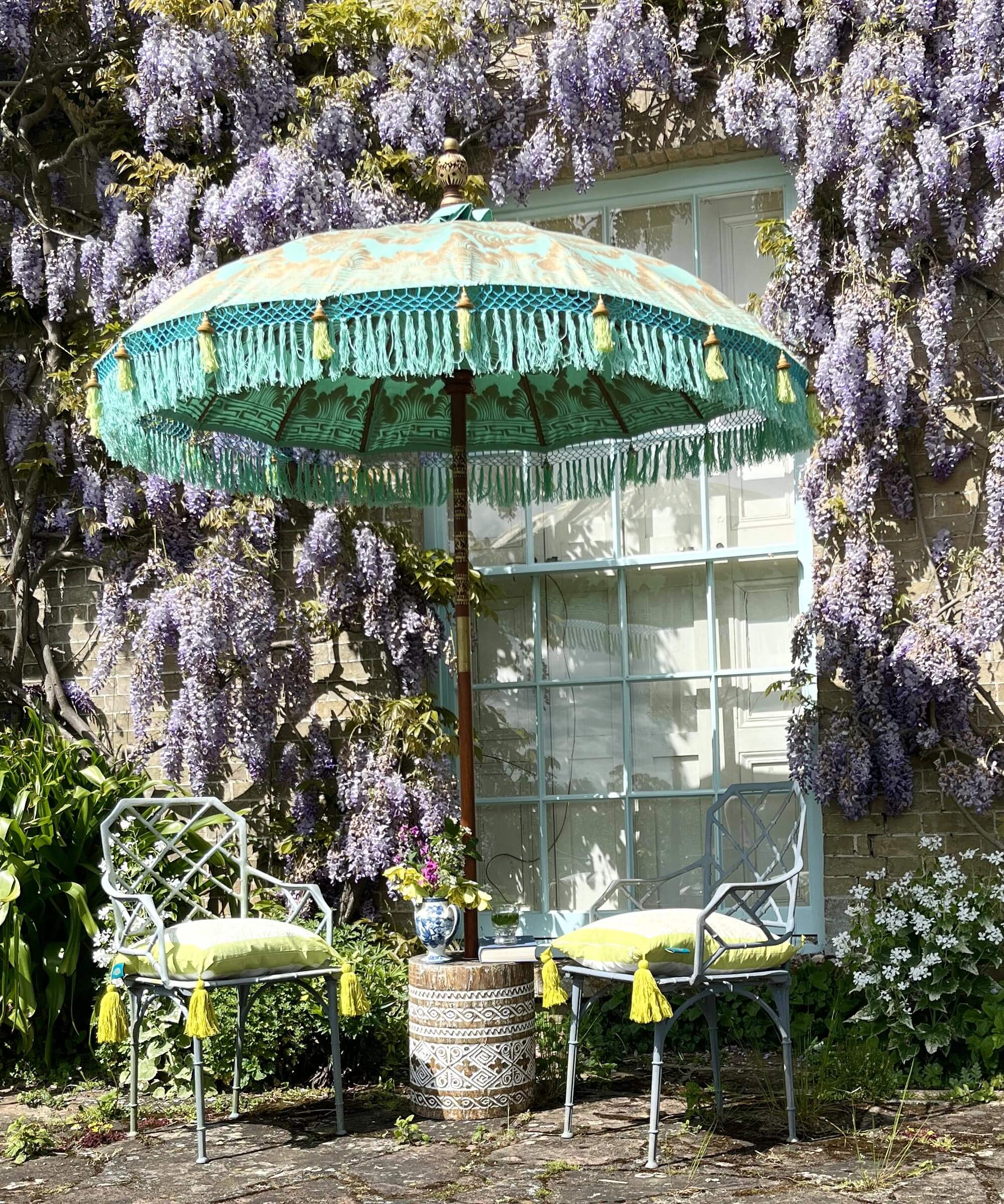 Tracy Round Bamboo Parasol