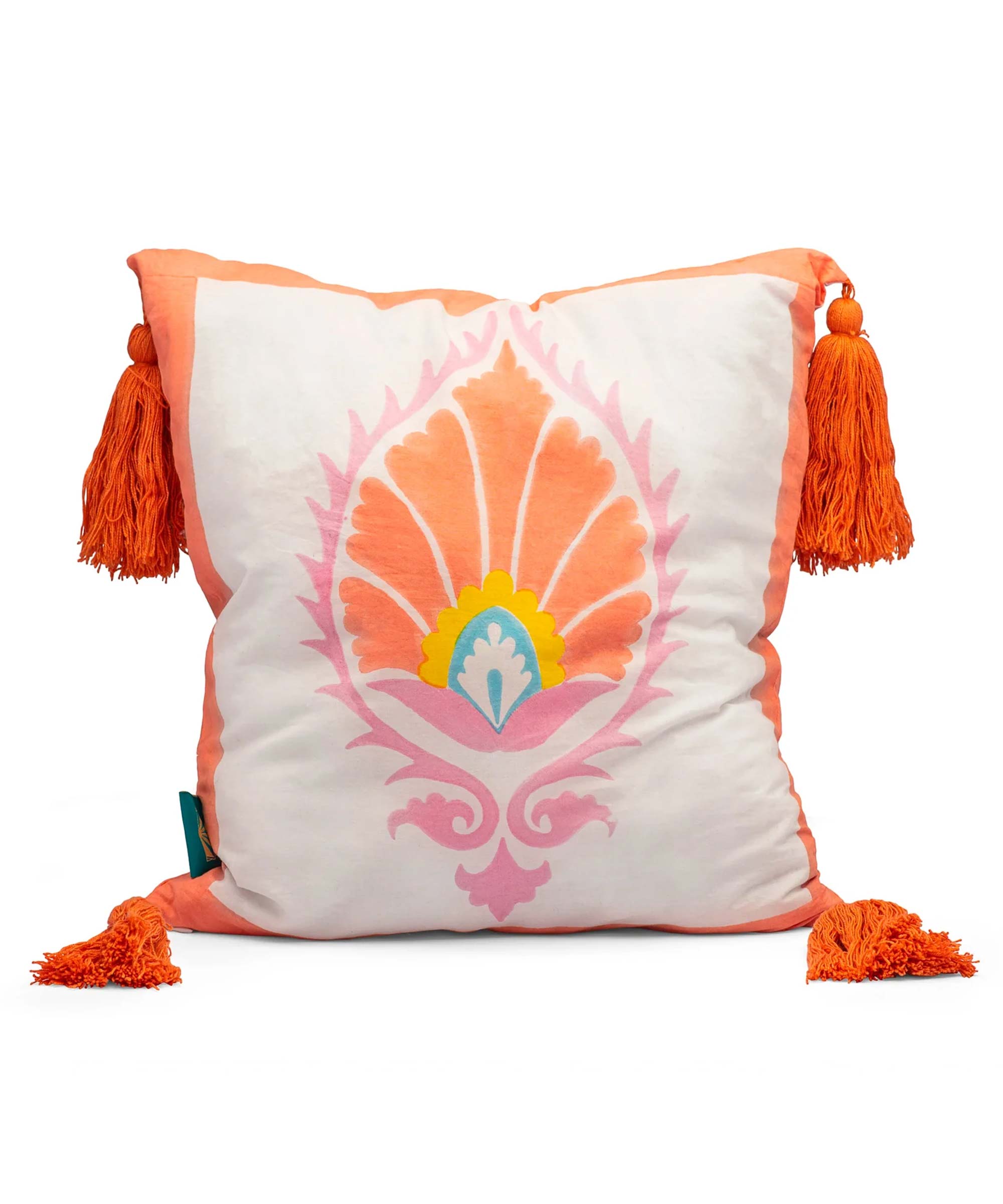 Coral Suzani Cushion