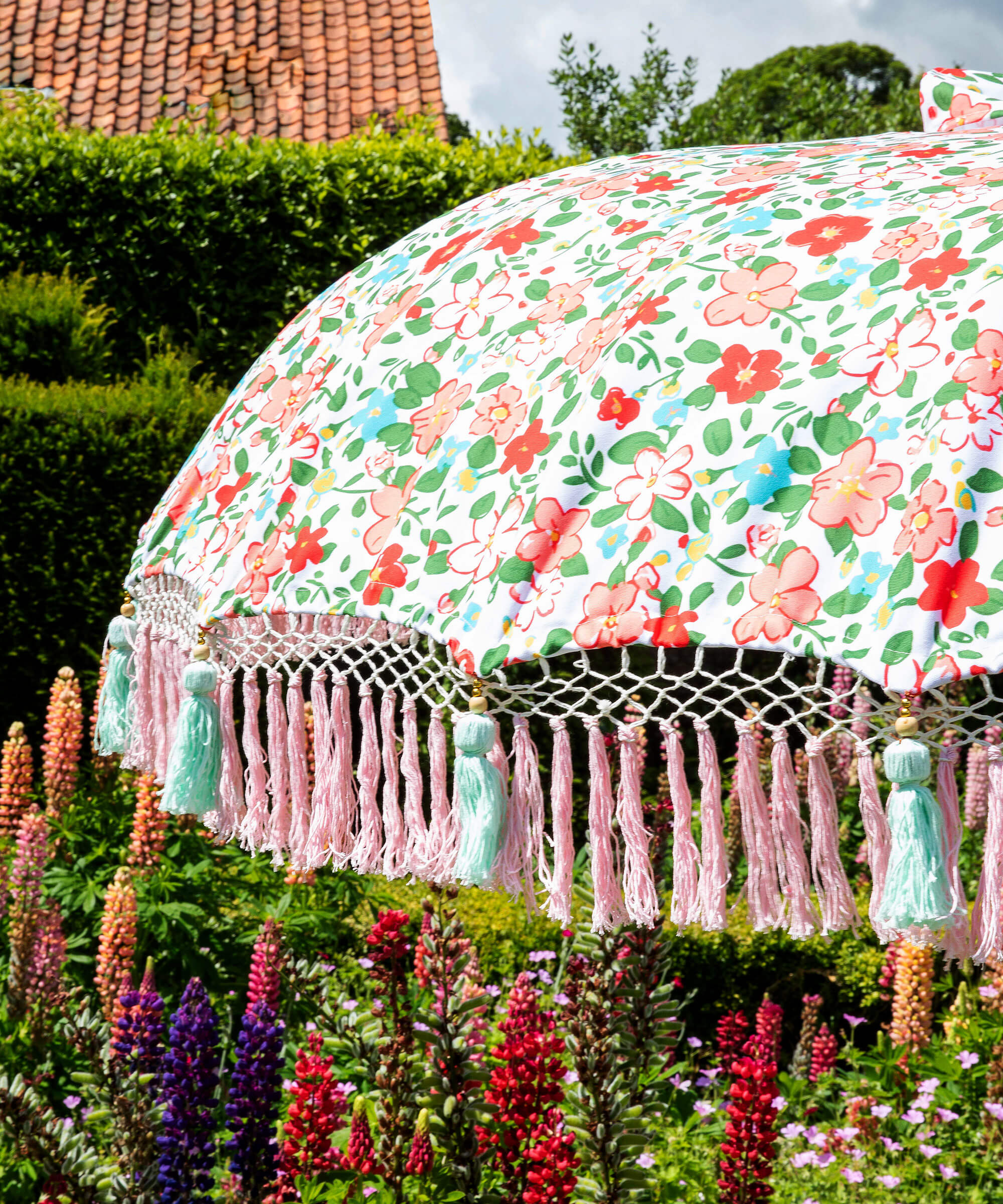 Daphne Round Bamboo Parasol