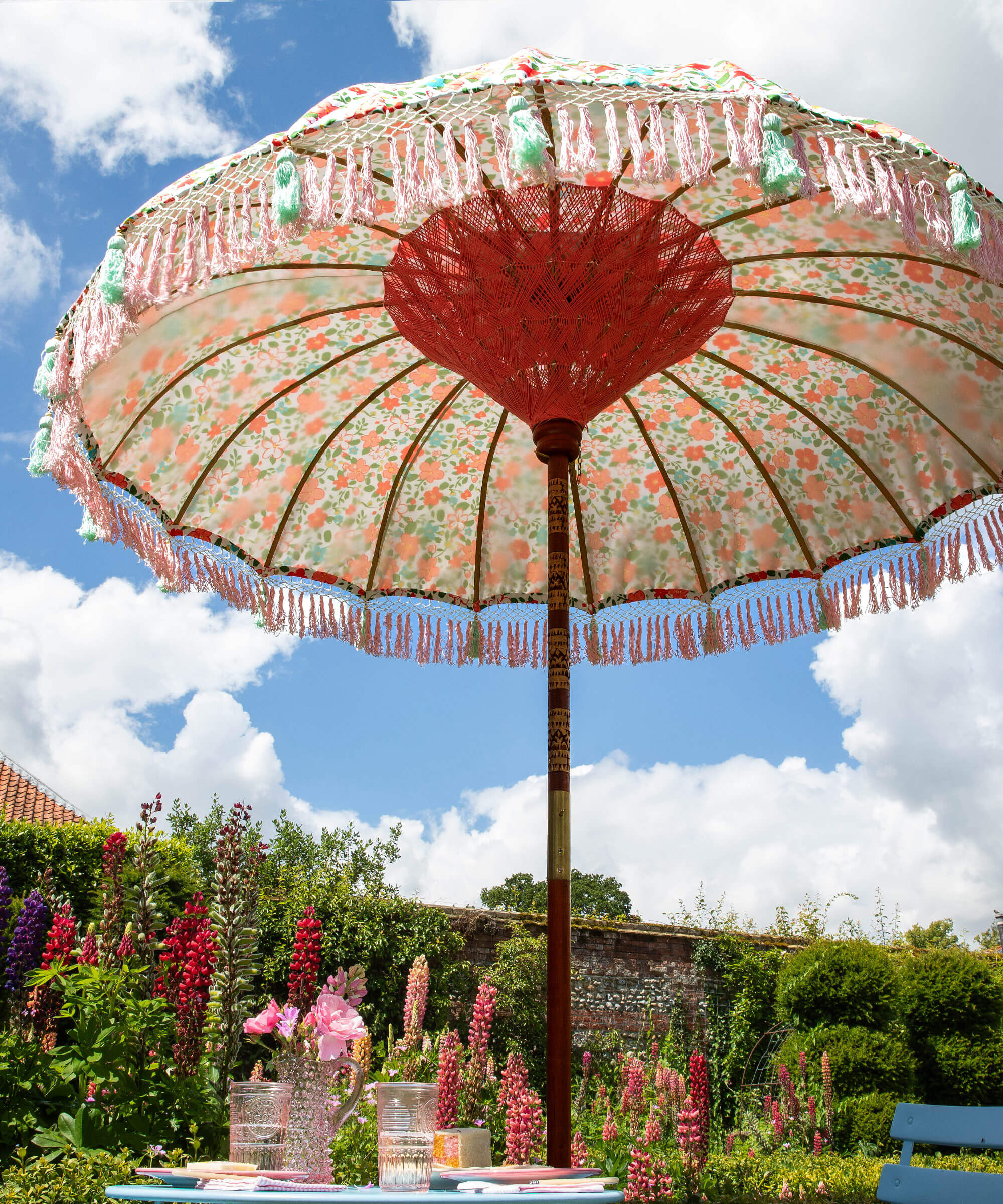 Daphne Round Bamboo Parasol