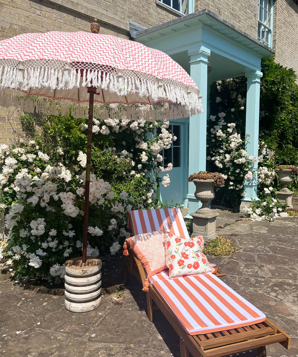 East London Parasol Company Ltd - Kate Round Bamboo Parasol (Only 1 left)