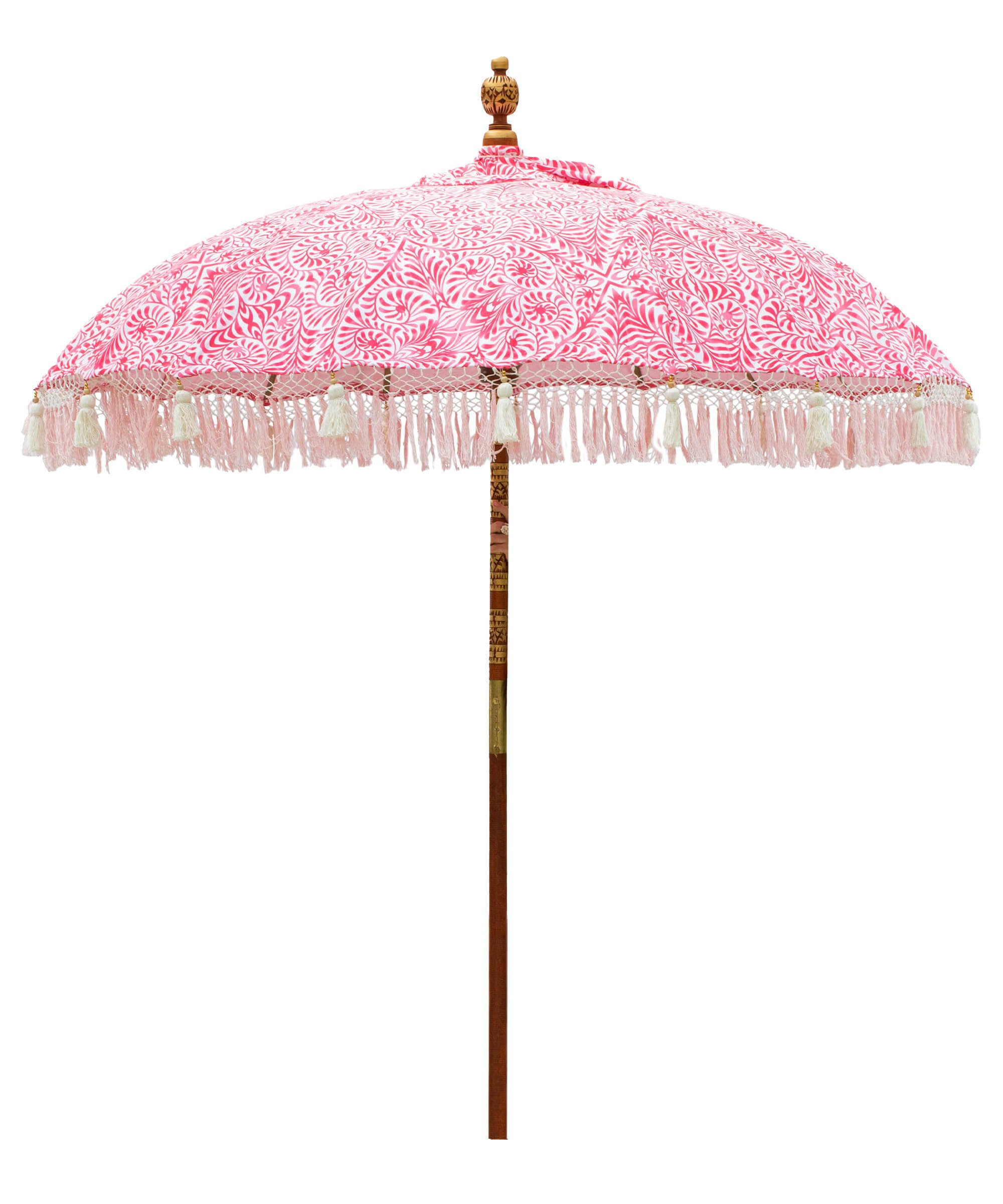 Lexham Rose Round Bamboo Parasol