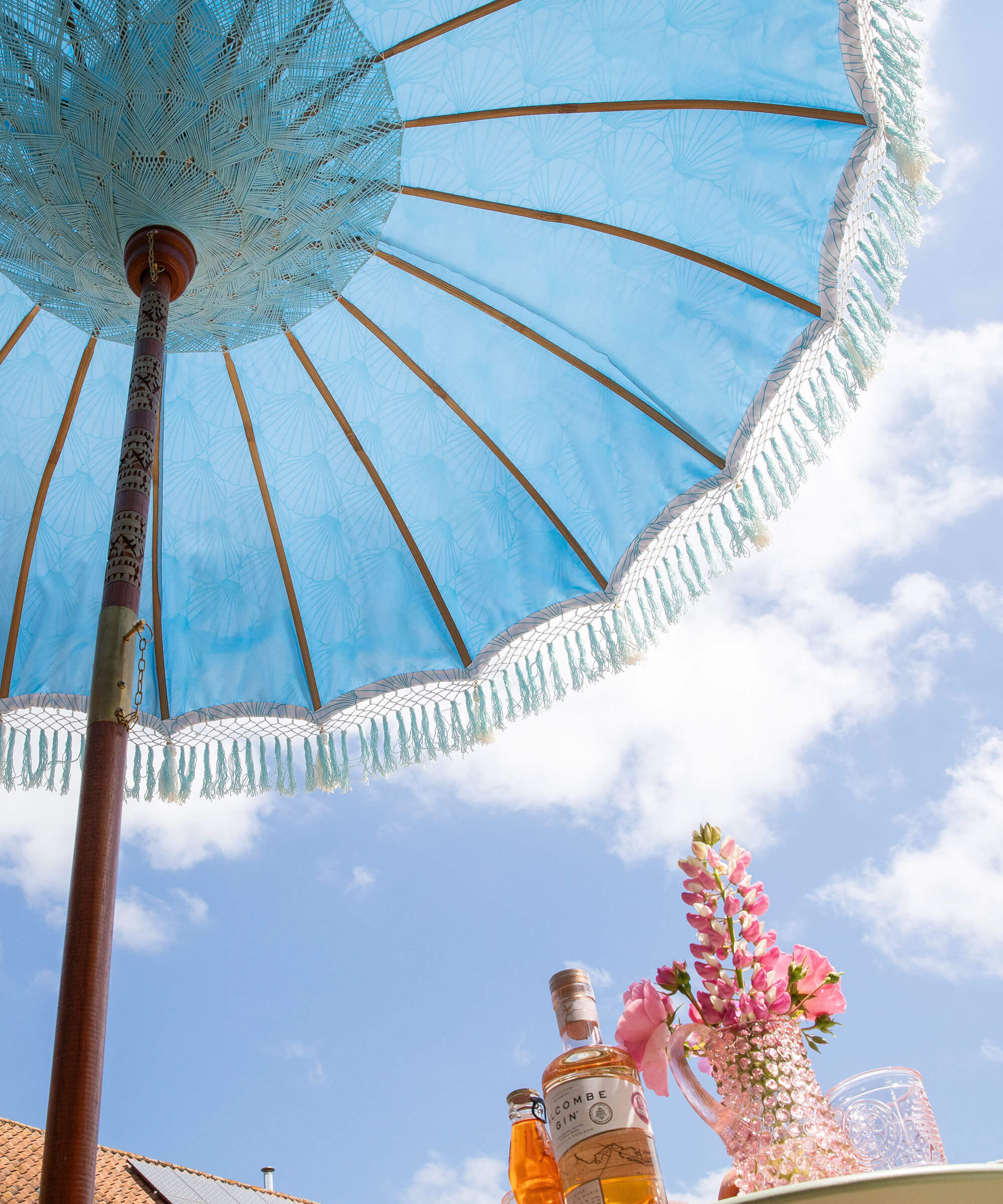 Margaret Round Bamboo Parasol