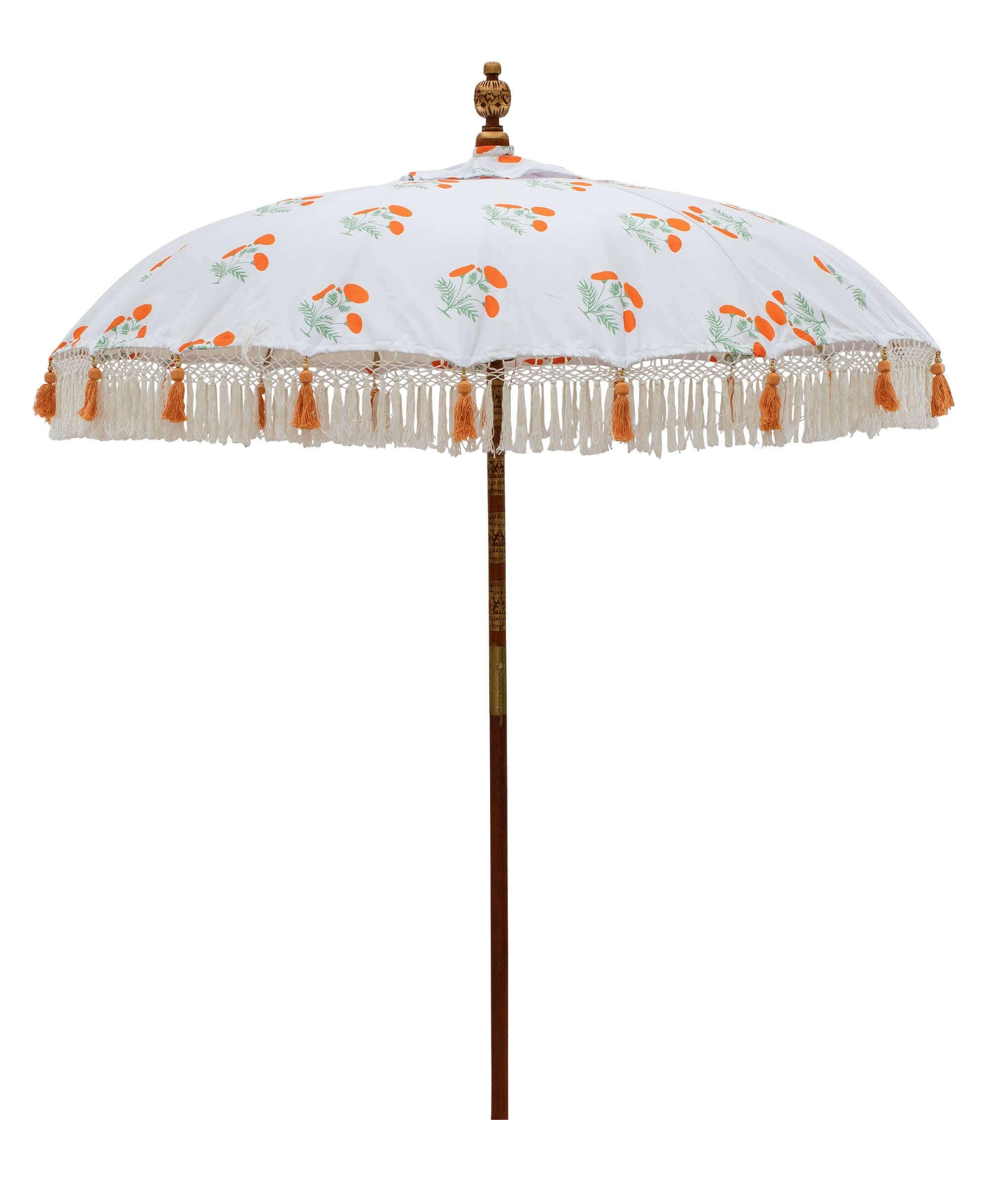 Marigold Round Bamboo Parasol