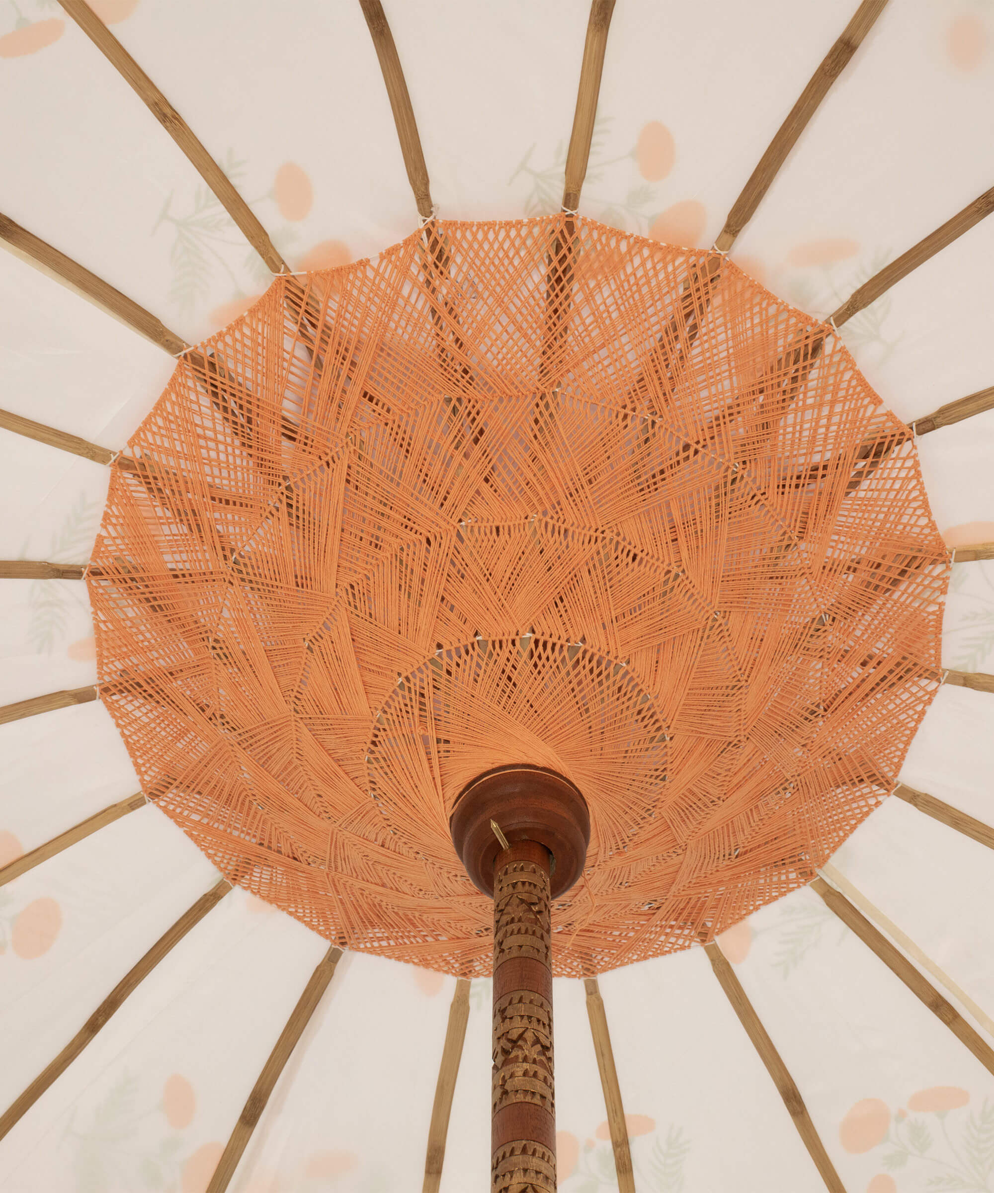 Marigold Round Bamboo Parasol