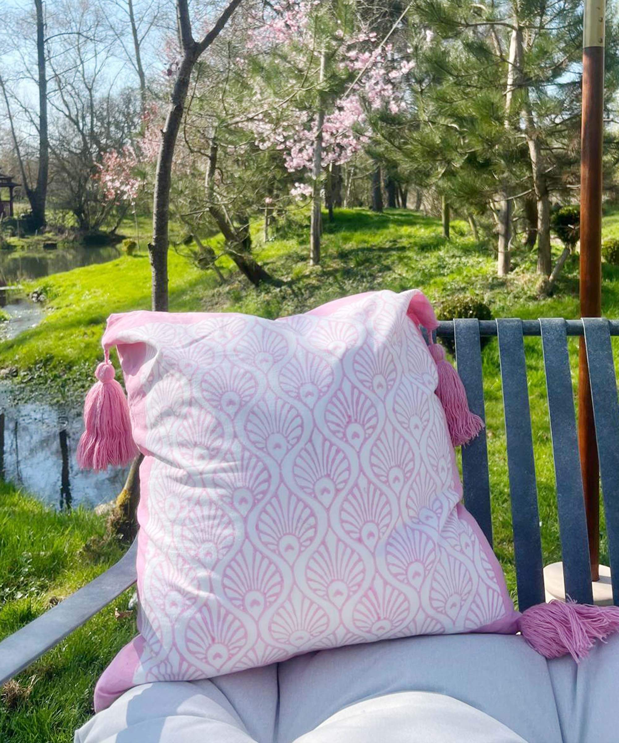 East London Parasol Company Ltd - Rose Suzani Cushion