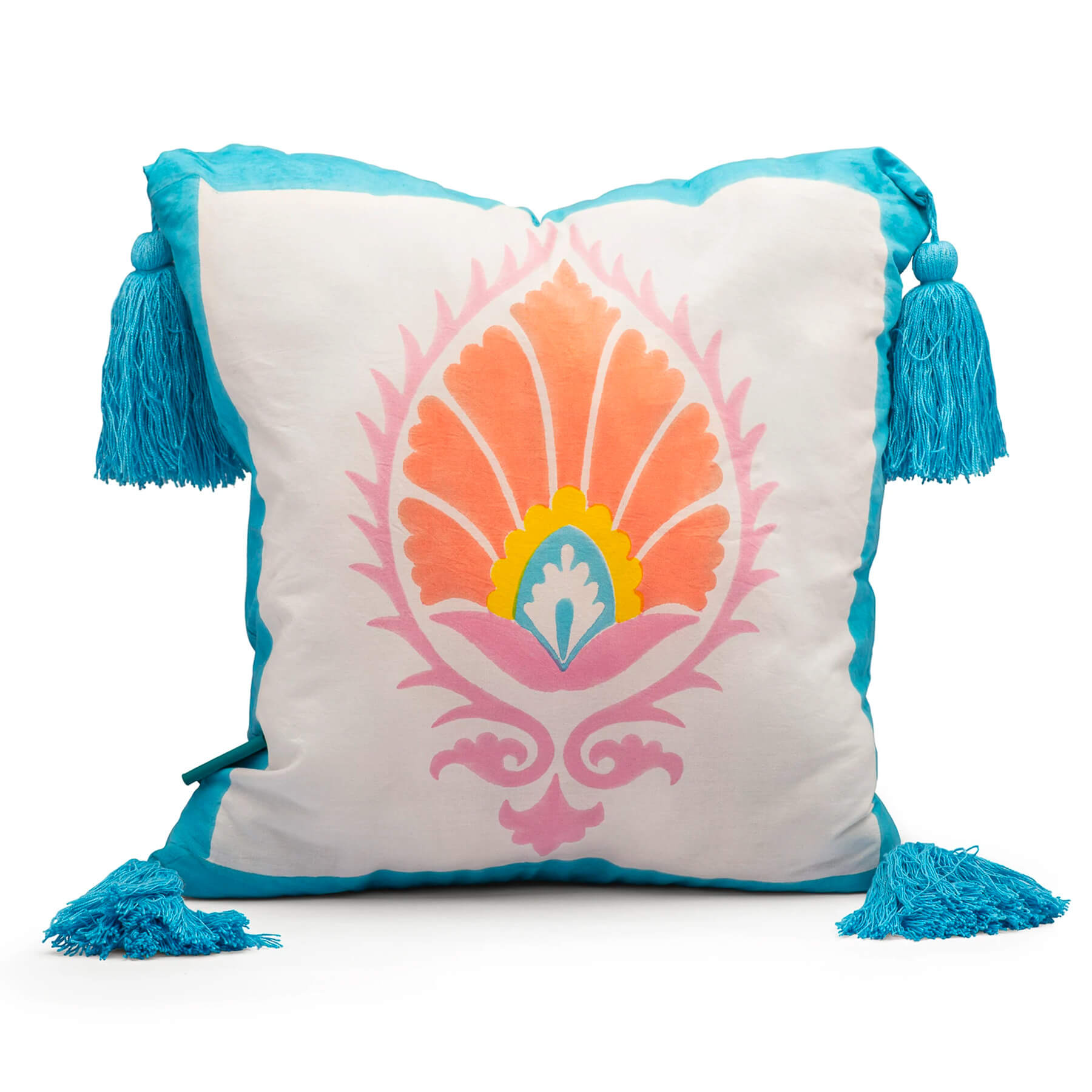 Sky Blue Suzani Cushion