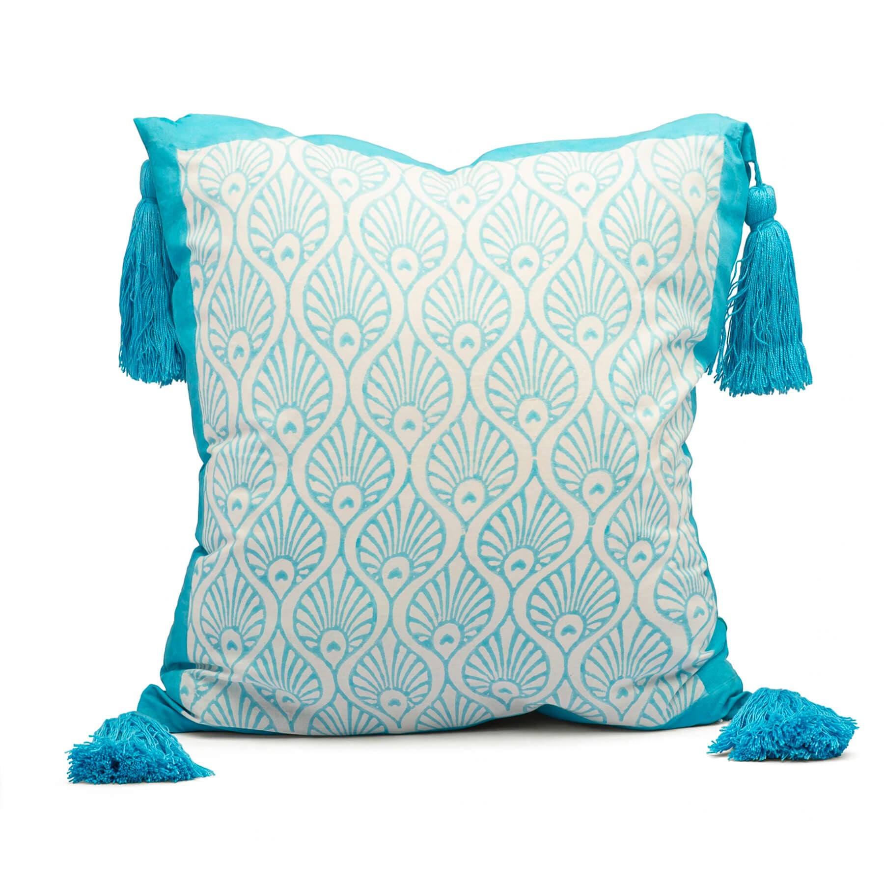 Sky Blue Suzani Cushion