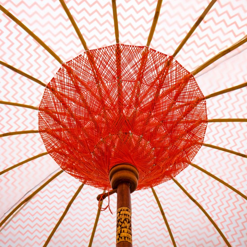 East London Parasol Company Ltd - Kate Round Bamboo Parasol (Only 1 left)