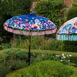 East London Parasol X Studio Coverdale printed floral garden parasol