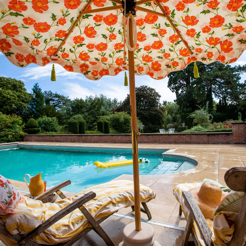 Poppy Octagonal Parasol  - delivery by end of March