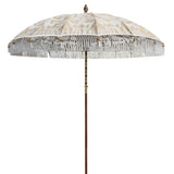 Simone Round Bamboo Parasol  - delivery by end March